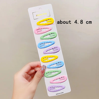Cute Colorful Star Hair Clips Set for Girls - Smarsty