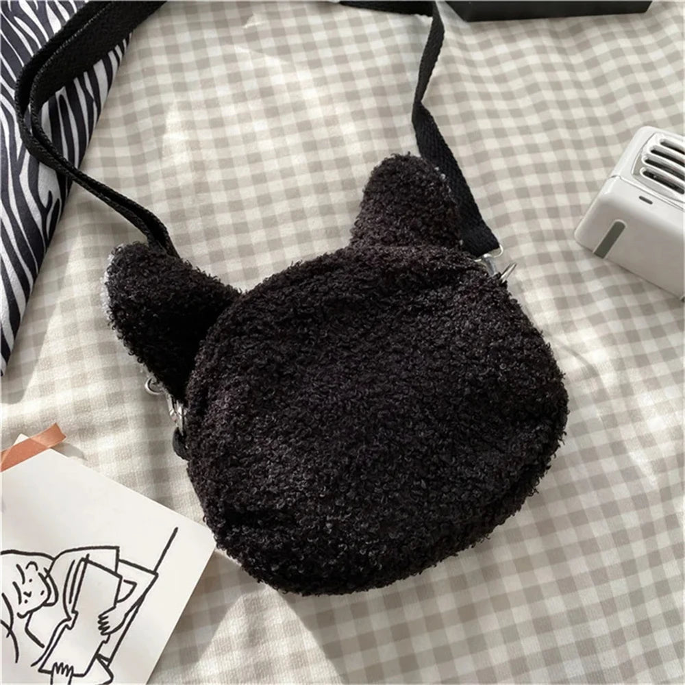 Japanese Kawaii Plush Compact Crossbody Bag For Women - Smarsty