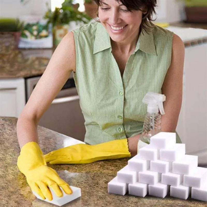 5/50PCS Melamine Sponge Magic Sponge Eraser Melamine Sponge Cleaner Cleaning Sponges for Kitchen Bathroom Cleaning Tools - Smarsty