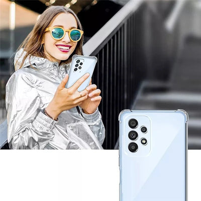 Smarsty Shockproof Clear Silicone Case For Galaxy A Series Phones -