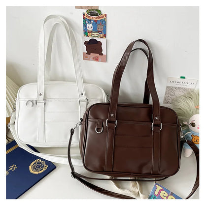 Japanese Style JK Bag Women PU Leather Crossbody Bag - Smarsty