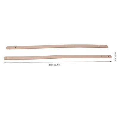 2Pcs Handmade Bag Strap PU Leather Replacement Handles Band for Fashion Woven Bags Accessories DIY Shoulder Handbag Tote Straps - Smarsty