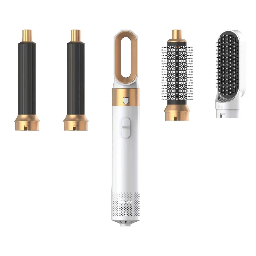 5 in 1 Low Noise Hair Styler with Hot Air Brushes - Smarsty