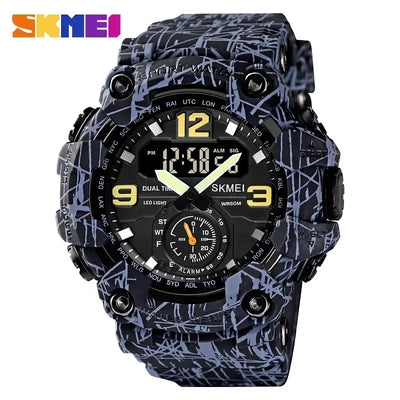 Skmei 1637 Waterproof Sport Wristwatch with Dual Movement - Smarsty