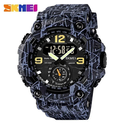 Skmei 1637 Waterproof Sport Wristwatch with Dual Movement - Smarsty