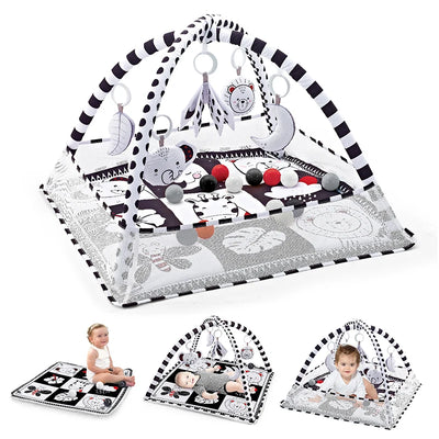 Baby Play Gym Mat With Rack For Tummy Time Crawling - Smarsty