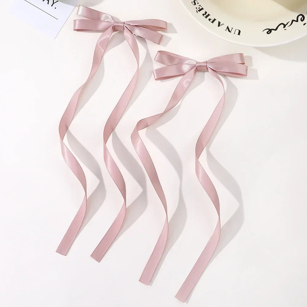 Fabric Hair Bow Clips Set for Women and Girls - Smarsty