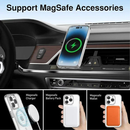 Magnetic Clear Iphone Case MagSafe Transparent Cover - Smarsty