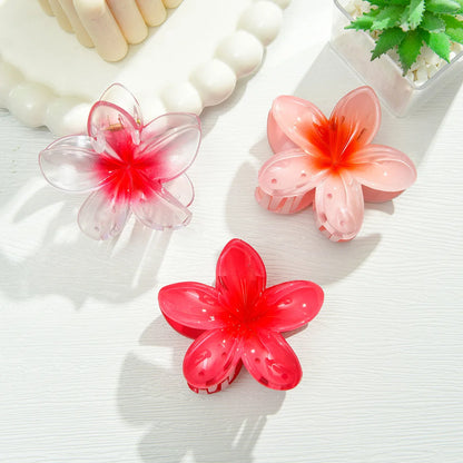 3Pcs Summer Flower Hair Claw Clips Secure Hold For Women - Smarsty