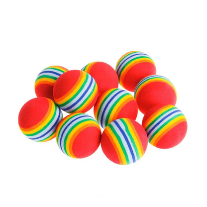 Interactive Rainbow EVA Cat Ball for Chewing and Play - Smarsty