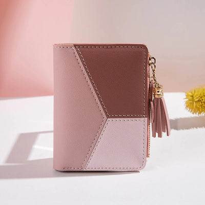 Women's Wallet PU Leather Women's Wallet Made of Leather Women Purses Card Holder Foldable Portable Lady Coin Purses - Smarsty