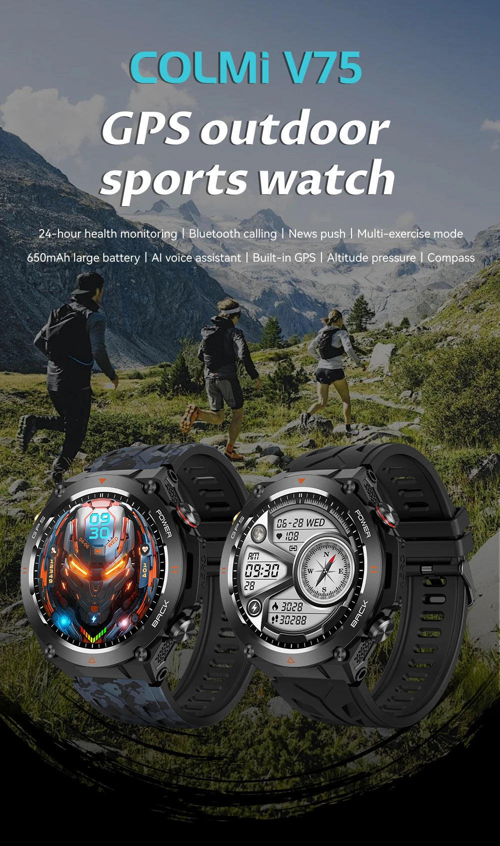 2024 COLMI V75 GPS Smart Watch with Ultra HD Display - Smarsty