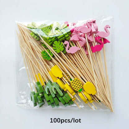Bamboo Skewers 100Pcs for Parties and Events - Smarsty
