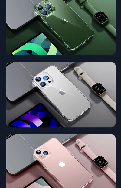 Ultra Thin PC Hard Crystal Clear Case For iPhone 17 16 15 14 Plus 13 12 11 Pro Max XR Glossy Transparent Camera Protection Cover by Smarsty