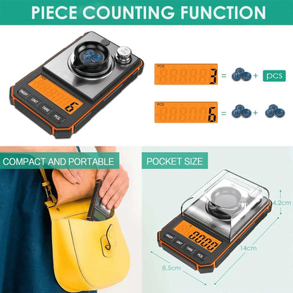 Mini Digital Pocket Scale for Jewelry Precision 0.001g Accuracy - Smarsty