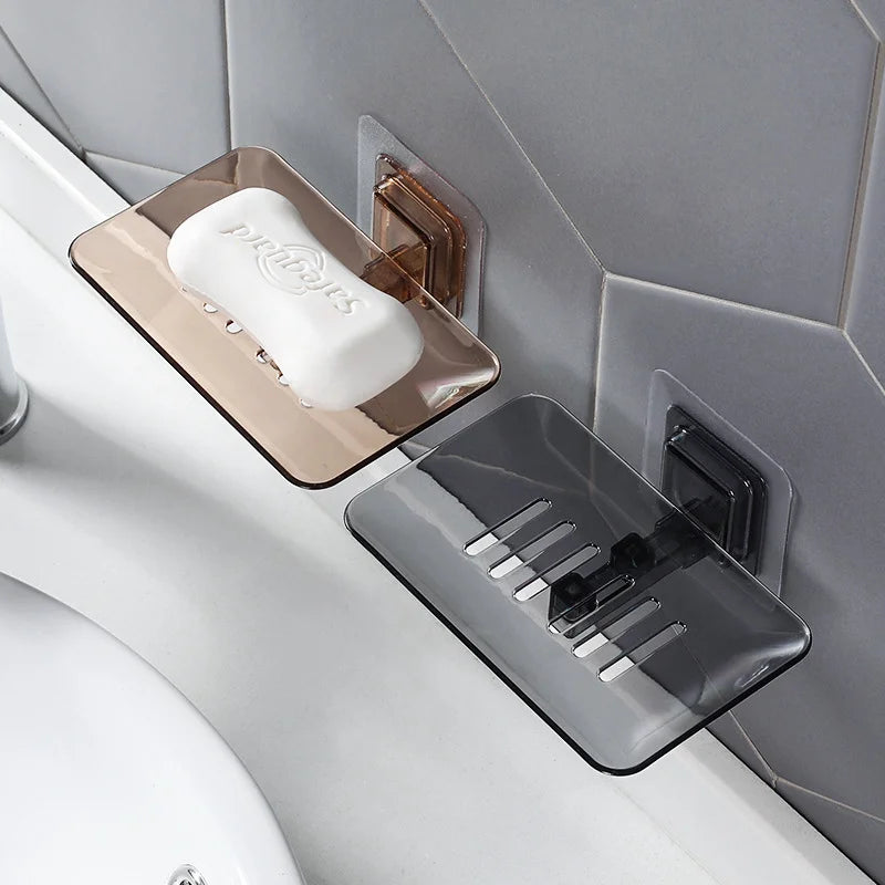 No Drilling Wall Mounted Soap Rack with Double Layer Design - Smarsty