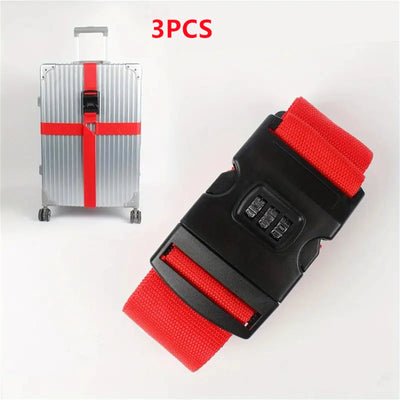 Luggage Strap Anti-theft Luggage Buckle  Password Adjustable Bundling Packing Baggage Belt Suitcase Trunk Belts Bag Accessories - Smarsty