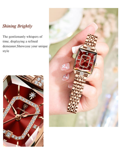 Elegant Waterproof Stainless Steel Women's Wristwatch - Smarsty