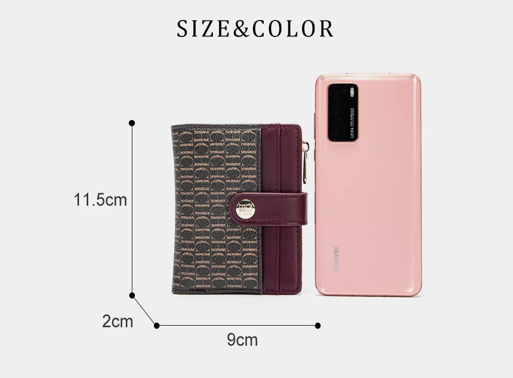 CH Women's Wallet Premium Sense Fashion Women's Card Bag Temperament Convenient Carrying Women's Small Bag Elegant High Quality - Smarsty