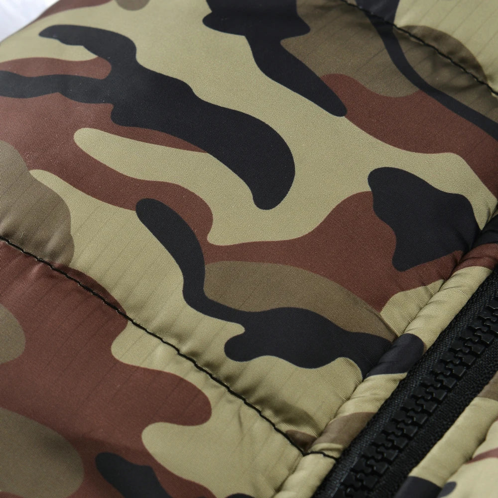 Waterproof Winter Dog Coat with Camouflage Print - Smarsty
