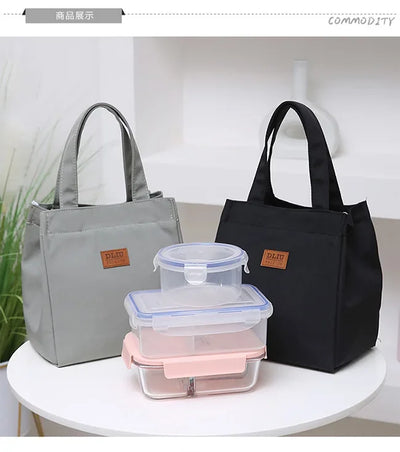 Large Capacity Insulated Lunch Bag With Sturdy Top Handle - Smarsty