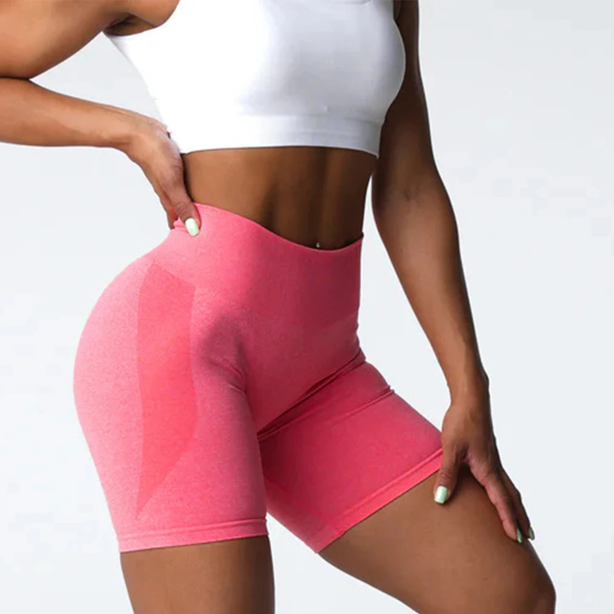 TKITK Seamless Shorts Women  Workout Shorts Fitness Sports Short Gym Yoga Shorts Yoga pants leggings cycling shark pants - Smarsty