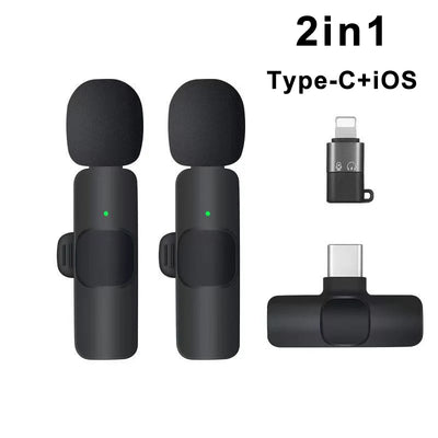 Portable Wireless Lavalier Microphone for Clear Live Streaming - Smarsty