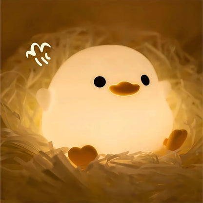 Cute Duck Night Light with Touch Sensor and Timer - Smarsty