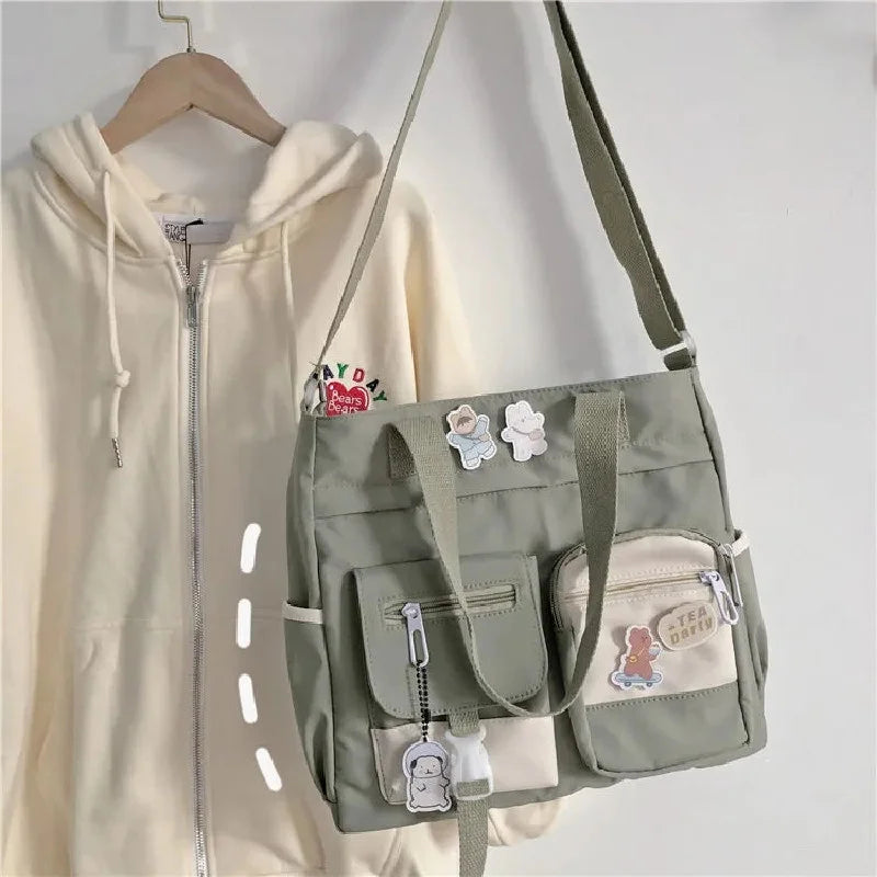 Waterproof Nylon Shoulder Bag For Women Crossbody Tote - Smarsty