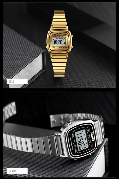 SKMEI 1901 Luxury Waterproof Digital Women's Watch - Smarsty