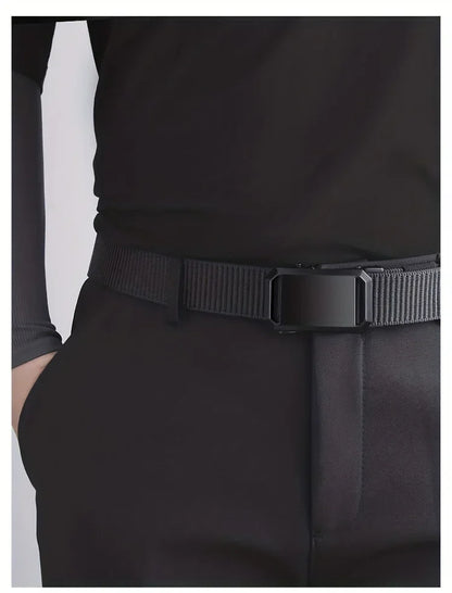 Canvas Tactical Belt For Men With Automatic Buckle - Smarsty