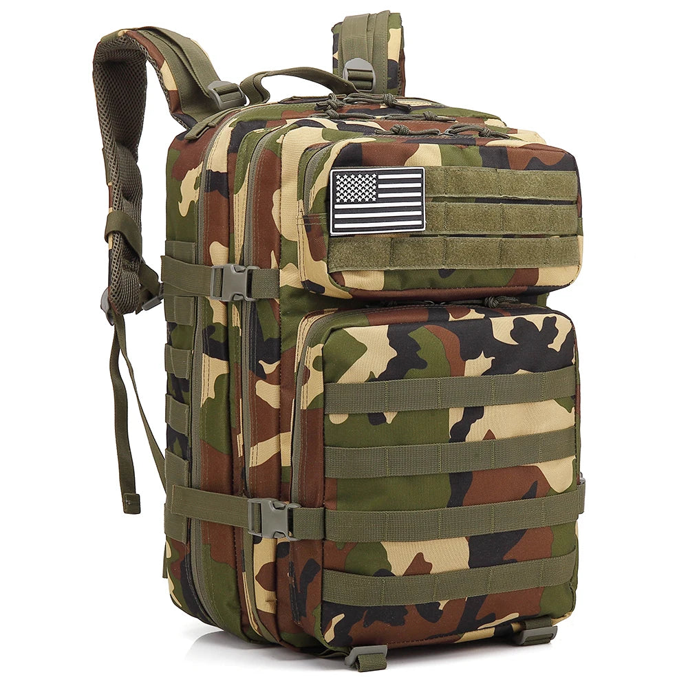 45L Tactical Backpack For Men Molle 3 day survival Backpack Hunting Camping Hiking GYM Rucksack Survival Bug Out Bag - Smarsty