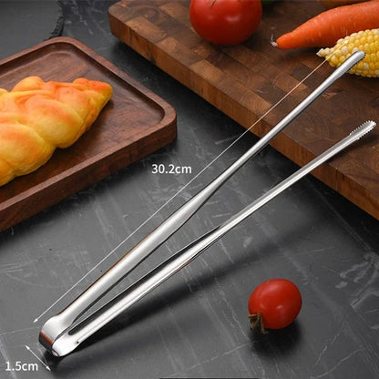 Stainless Steel Grill Tongs with Non-Slip Grip - Smarsty