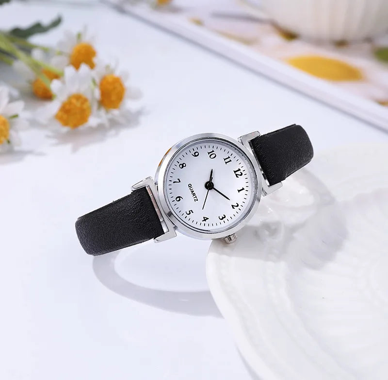 Women Casual Leather Analog Watch with Arabic Numbers - Smarsty