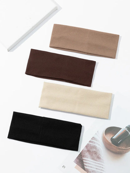 Women Elastic Hair Bands Set Soft Stretchy Headbands - Smarsty