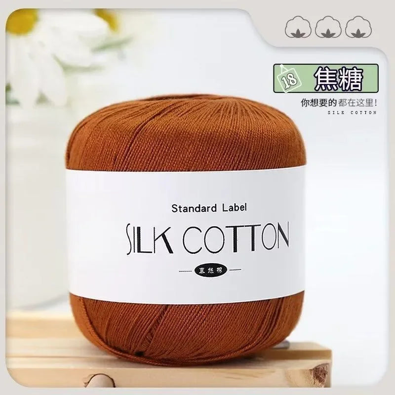 Silk Cotton Crochet Yarn for Soft Baby Knitting - Smarsty