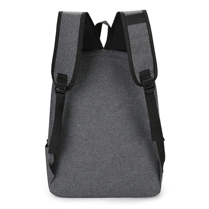 15 inches Versatile Backpack Trendy Washable Oxford Cloth Computer Bag Black Grey Blue Red School Student Backpack Unisex - Smarsty
