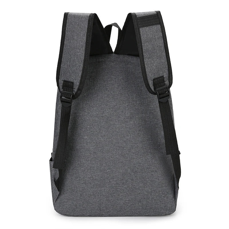 15 inches Versatile Backpack Trendy Washable Oxford Cloth Computer Bag Black Grey Blue Red School Student Backpack Unisex - Smarsty