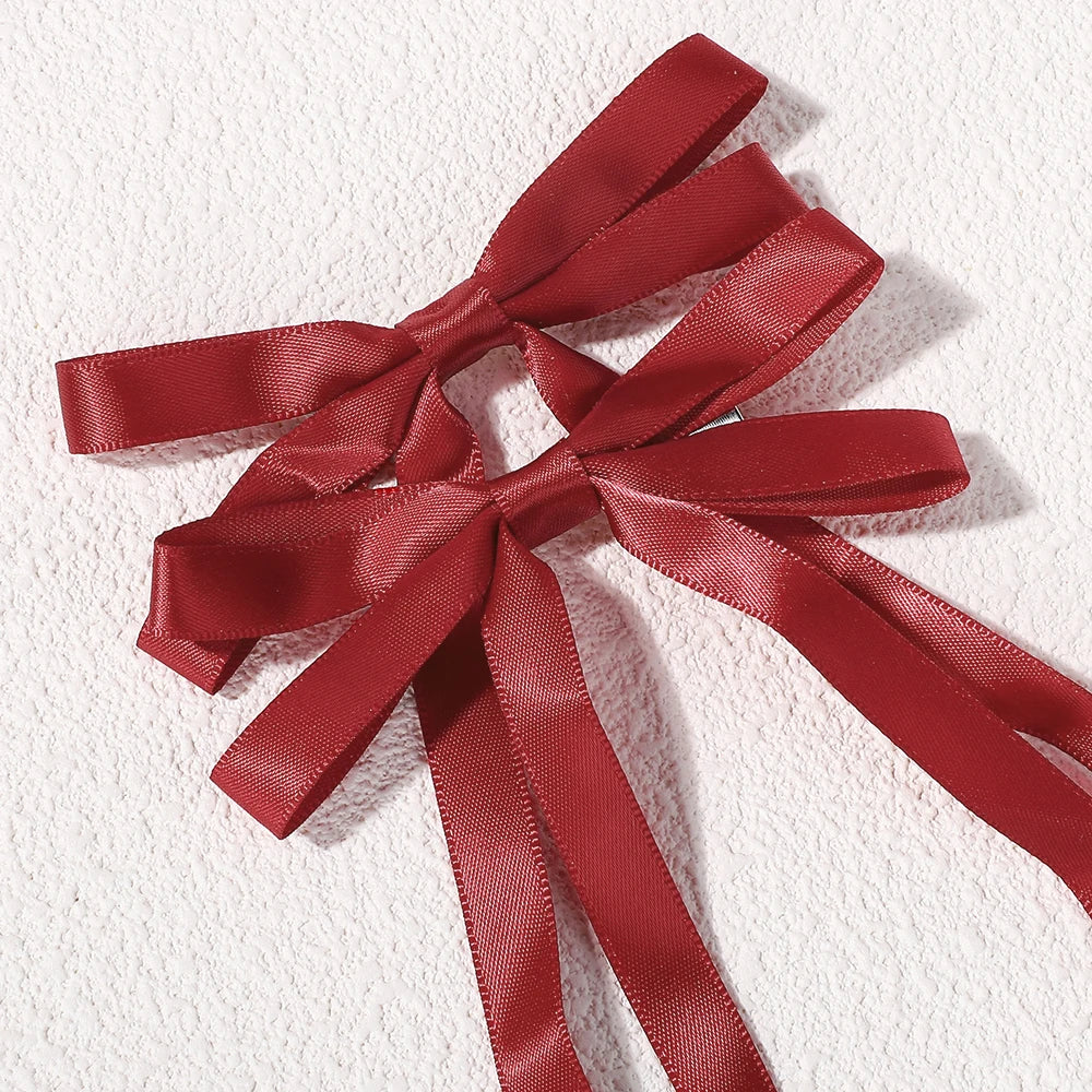 Fabric Hair Bow Clips Set for Women and Girls - Smarsty