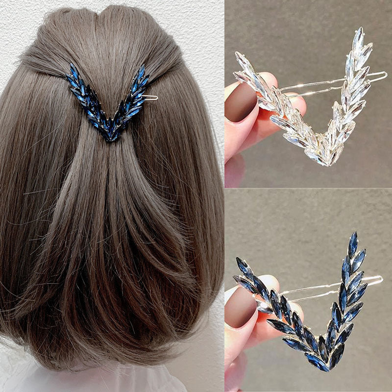 Luxury Crystal Hair Clip for Women with V Shape Design - Smarsty