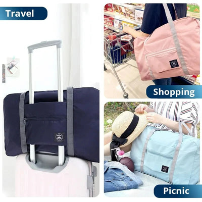 Foldable Travel Duffel Bags Two Pack For Carry On Luggage - Smarsty