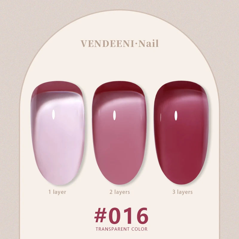 Vendeeni 24 Colors Jelly Gel Nail Polish Set - Smarsty