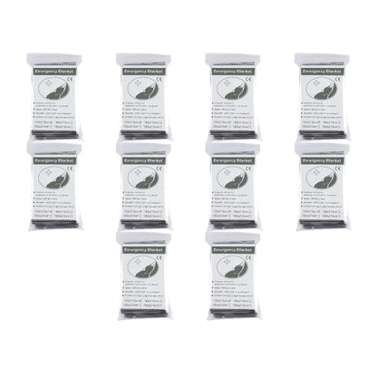 1-10PCS Emergency Blanket Outdoor Survive First Aid Military Rescue Kit Windproof Waterproof Foil Thermal Blanket for Camping by Smarsty