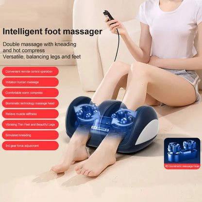 Extra Big Electric Foot Massager with Heat Therapy - Smarsty
