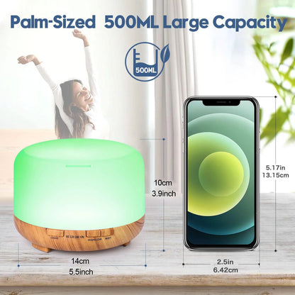 500ML Aroma Diffuser with Remote Control for Home - Smarsty