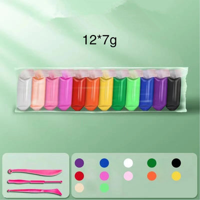 Colored Clay Child Modelling Craft Children Air Dry Clay With Hand Tools Stimulate Kids Early Learning Activities Interactive - Smarsty