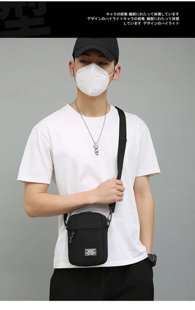 Compact Square Crossbody Bag With Oxford Cloth Durability - Smarsty