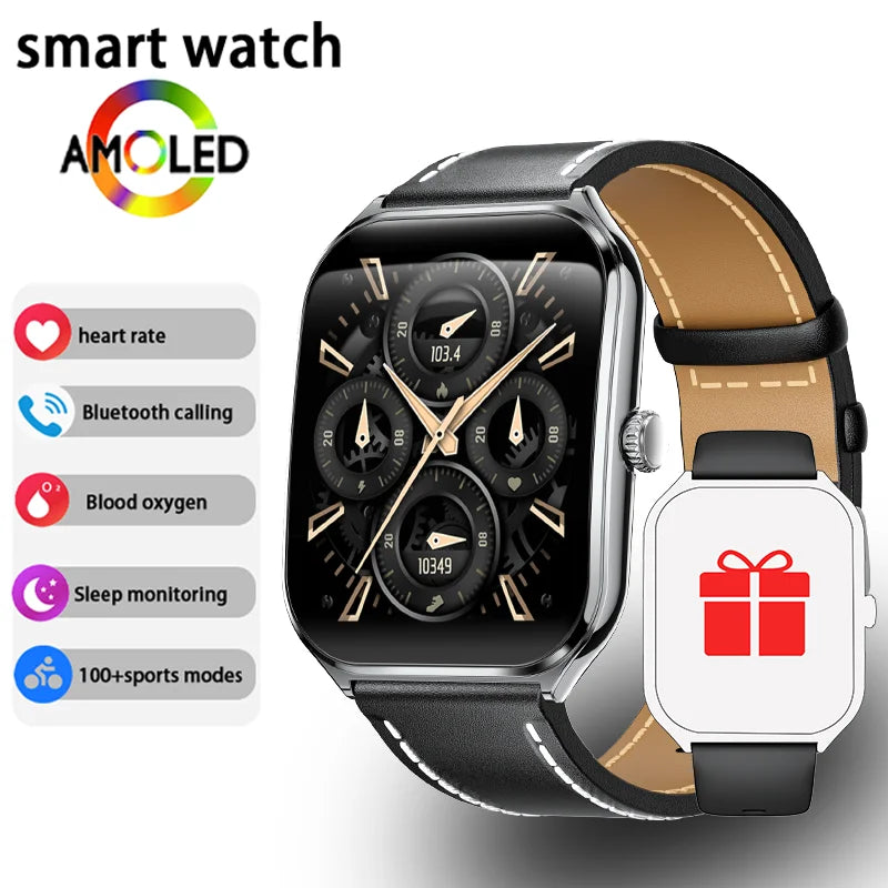 Ultra Thin Smart Watch with AMOLED Display and Call Reminder - Smarsty