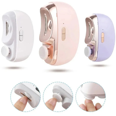 2 In 1 Electric Nail Clippers With Safety Light - Smarsty