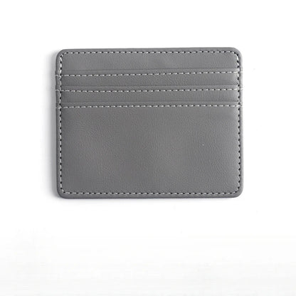 1Pc Pu Leather ID Card Holder Candy Color Bank Credit Card Box Multi Slot Slim Card Case Wallet Women Men Business Card Cover - Smarsty